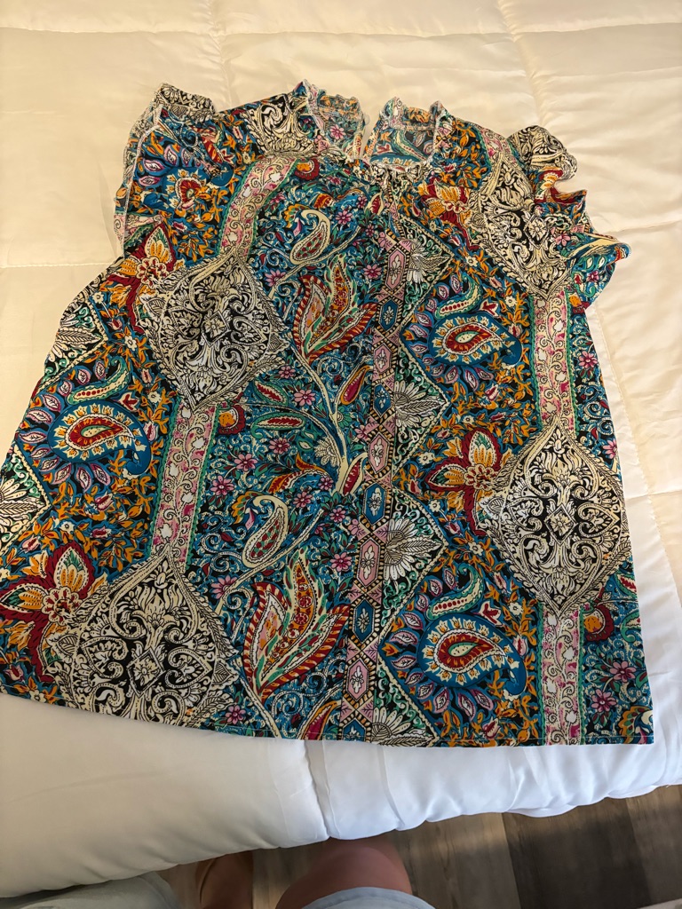 Colorful Paisley Print Tunic